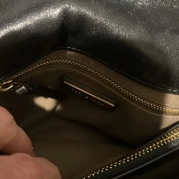 Tory Burch Kira Quilted Black Leather Double T Satchel - Picture 13 of 13